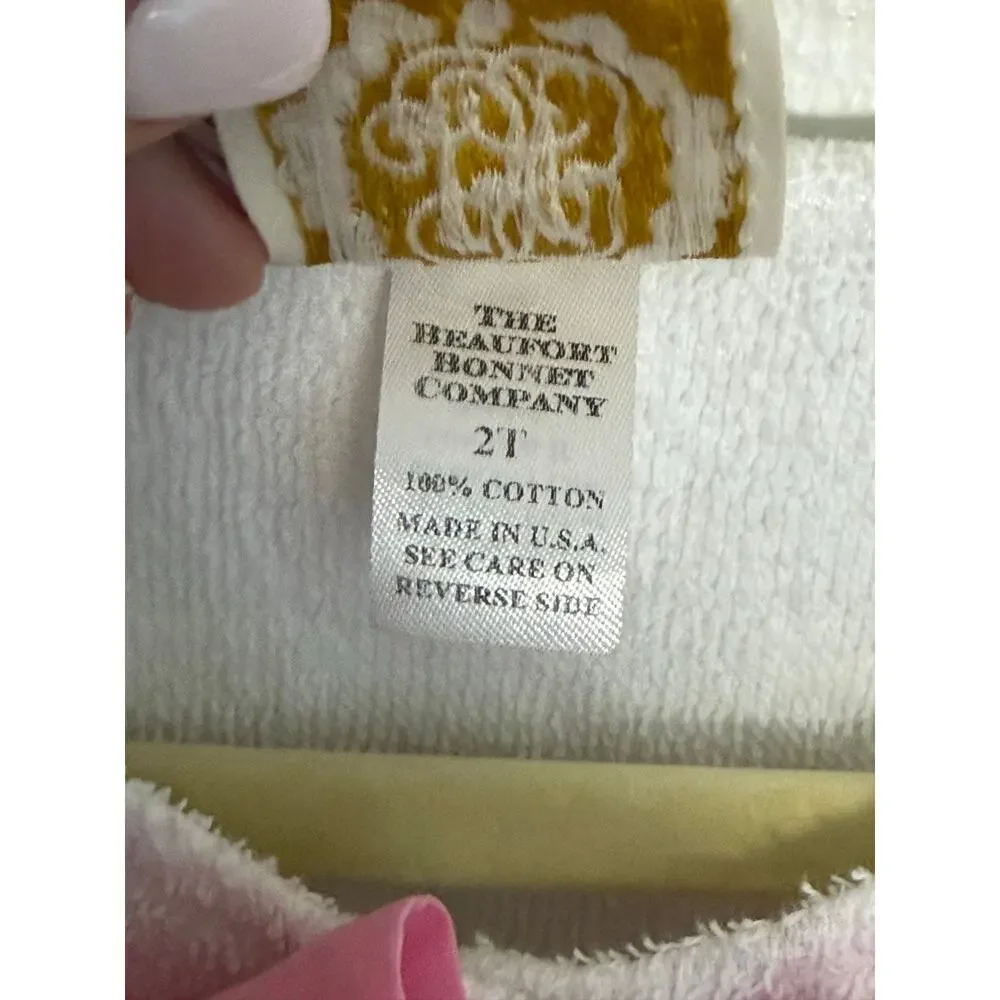 The Beaufort Bonnet Company Terry cloth cover up size 2T
